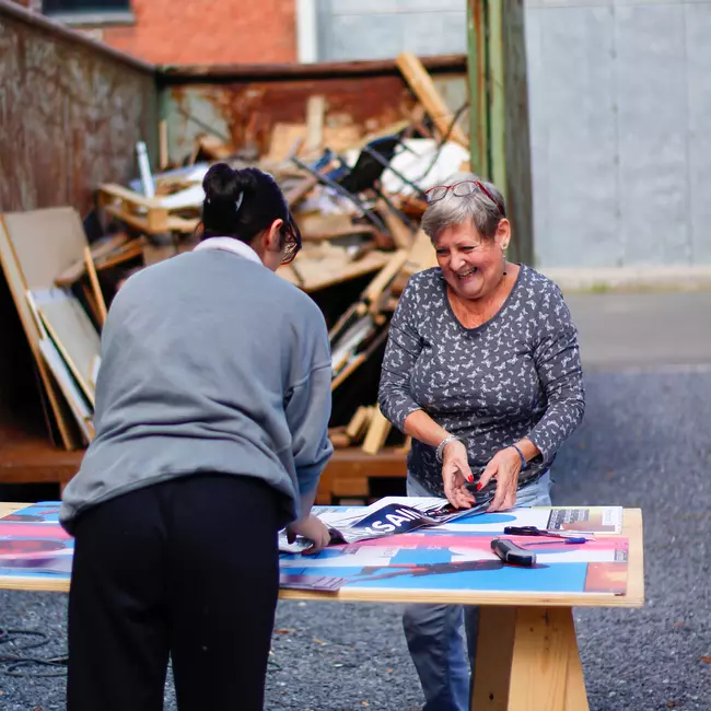 Citoyennes de la Maison Folie lors des ateliers de co-construction