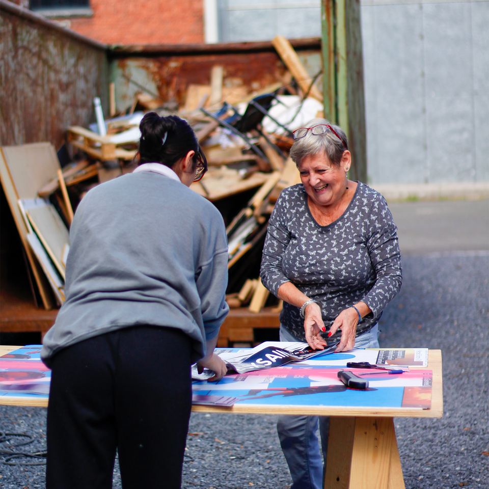 Citoyennes de la Maison Folie lors des ateliers de co-construction