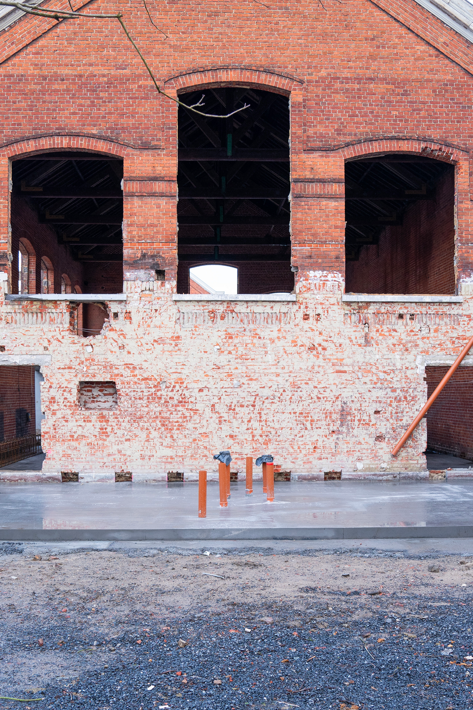 Les travaux de la Maison Folie