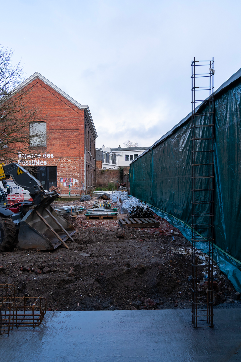 Les travaux de la Maison Folie